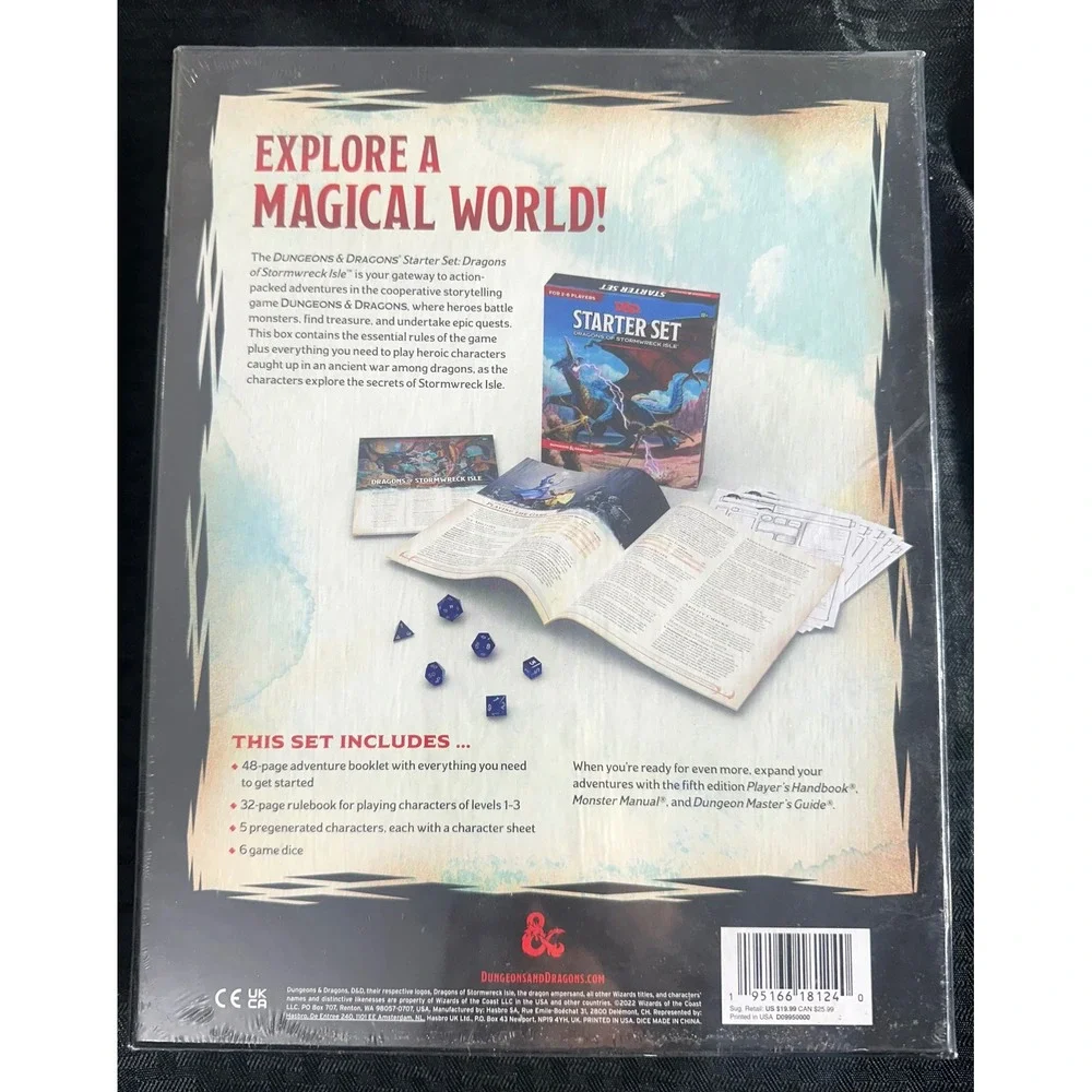 Dungeons & Dragons Starter Set Dragons of Stormwreck Isle D&D 5E NEW Sealed